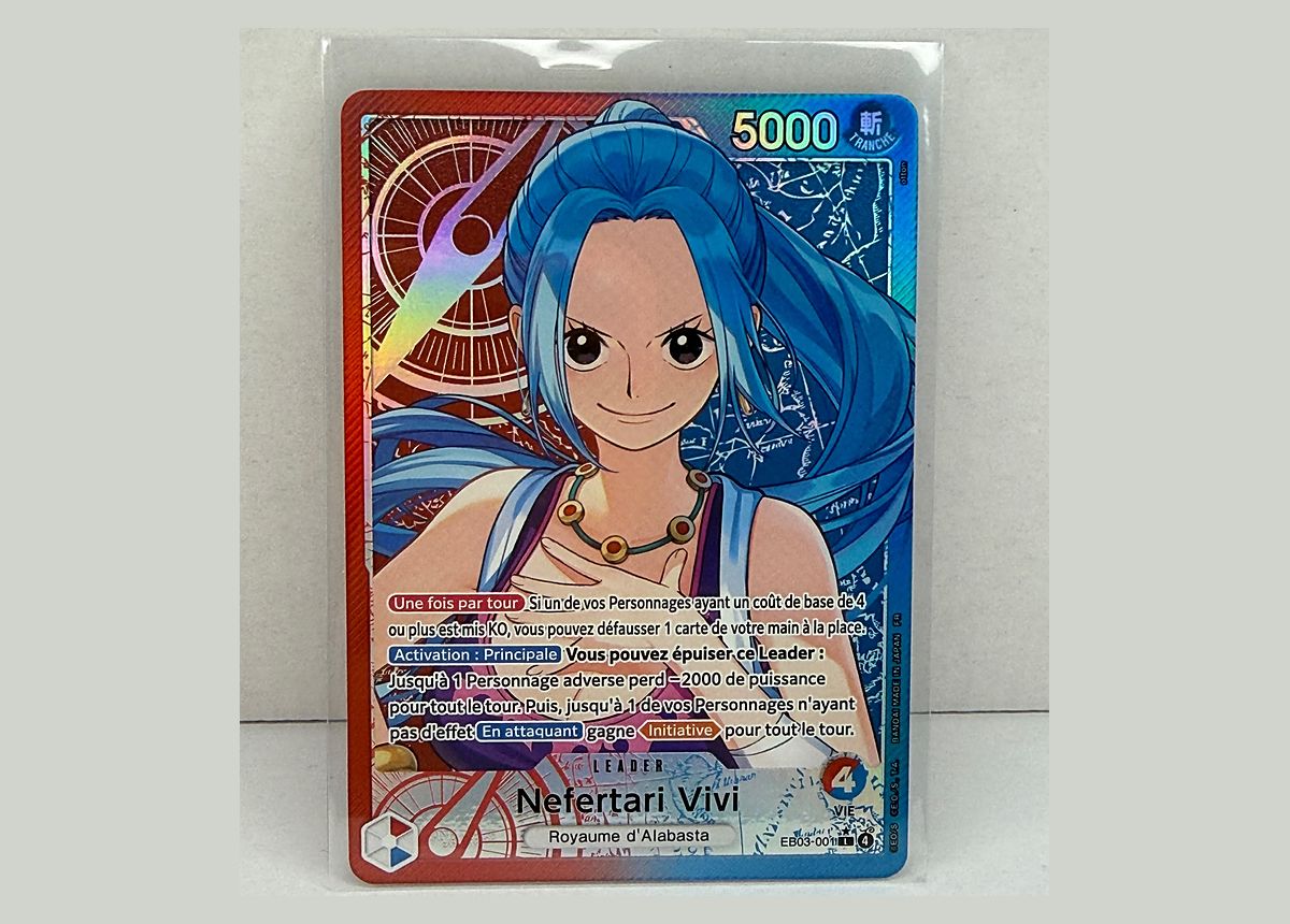 Carte One Piece Nefertari Vivi Leader EB03-001 alternative art