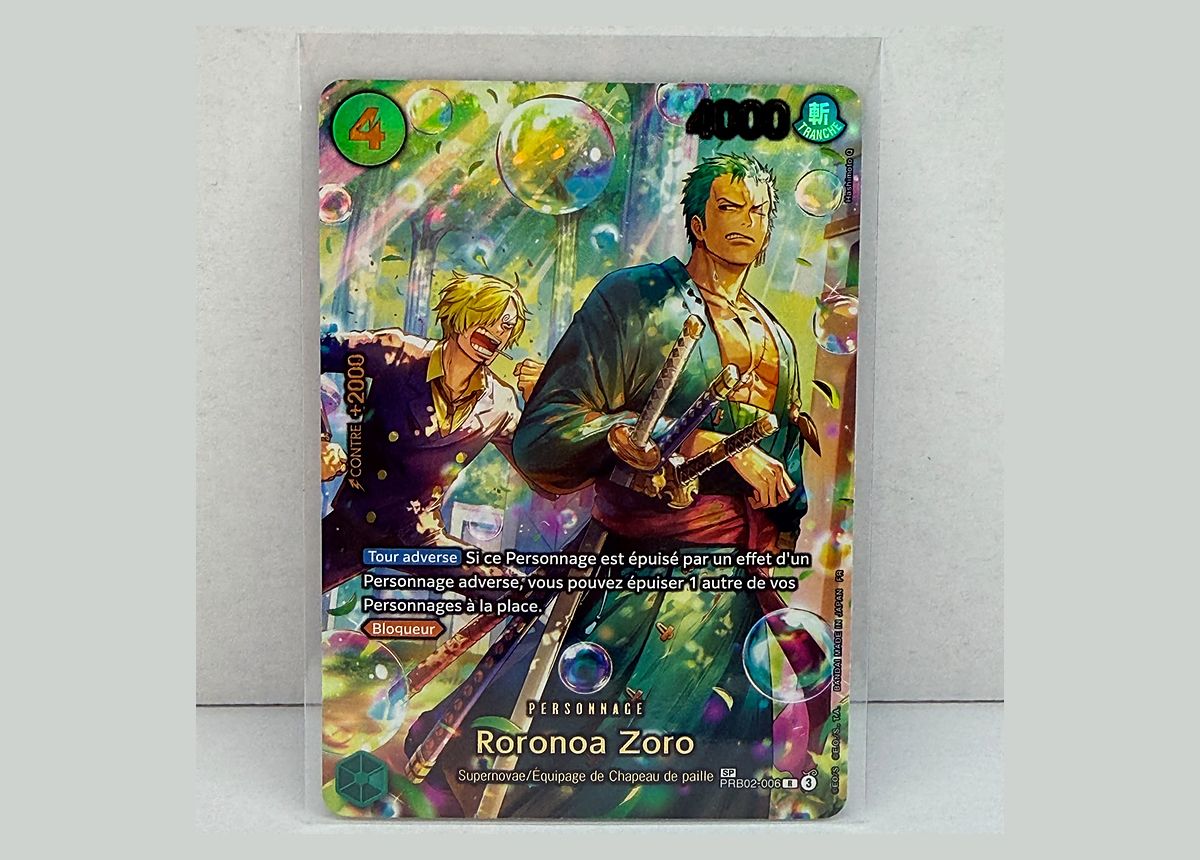 Carte One Piece Roronoa Zoro PRB02-006 alternative art
